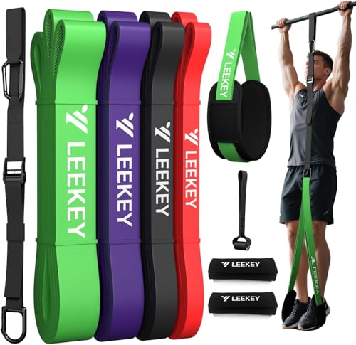 Pull Up Assistance Bands,5-125LB Resistance Bands with Grip、Door Anchor、Gym Bag - Exercise Bands for Full-Body Training, Fitness, Physical Therapy -USA Original Patent - style: 15-125LBS COLOR+pull up