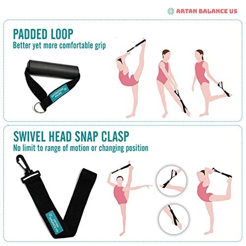 Stretching Straps for Flexibility, Balance, and Leg Stretching – Multiple Styles for Yoga, Ballet, Dance, Gymnastics & Physical Therapy