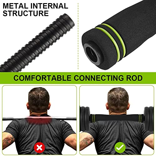 44LB Adjustable Weight Set, 4-In-1 Free Weights Used As Dumbbells, Barbells, Kettlebells, Push Up Stand, Exercises & Fitness Weight Sets for Women & Men for Home Gym