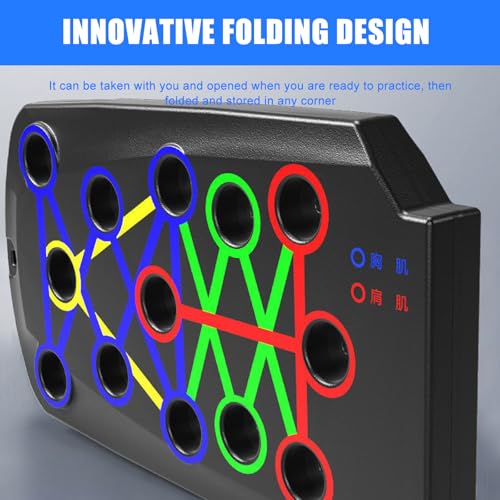 Push Up Boards Multifunctional Foldable Fitness Workout Push up Tool Pushup Stands Exercise Board Muscle Board for Home