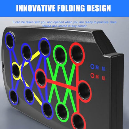 Multifunctional Push Up Boards Press Board Equipment Pushup Stands Push Boards Exercise with Resistance Band Multifunctional Fitness - color: J