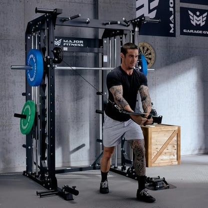 All-in-One B52 Standard Home Gym Smith Machine | with Power Rack, Cable Crossover, Dual Pulley System, Landmine, and Multi-Grip Pull-Up Bar – Heavy-Duty Fitness Equipment