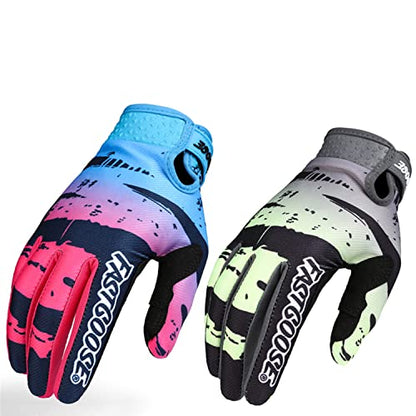 Cycling Gloves Bike Gloves with Gel Padding Anti Slip & Breathable Mesh for Men/Women All-Season Mountaineering - size: Medium