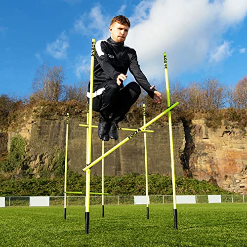 FORZA Pro Adjustable Hurdle Set | Speed & Agility Training with Rubber Bases or Ground Spikes for Extra Stability [4ft or 5ft]
