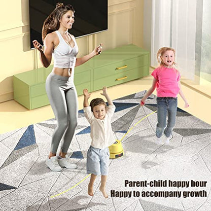 Smart Jump Rope Machine, Electric Rope Skipping Machine Rechargeable Jump Rope Rope Skipping Sports for Indoor Outdoor Workout Jumping Rope with Remote Control for Home Gym Party