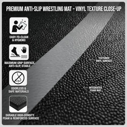 Professional Flexi-Roll Wrestling Mat – High-Density Shock Absorption for BJJ, Judo, MMA & Jiu Jitsu – Portable 1.2-Inch Thick Home Gym Training Flooring for Martial Arts & Yoga - size: NEW-10' X 10'