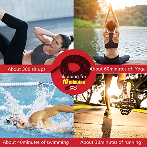 Heavy Jump Ropes for Fitness 2LB/3LB/5LB,Weighted Adult Skipping Rope Exercise Battle Ropes for Men & Women,Total Body Workouts, Power Training in Gym to Improve Strength and Building Muscle - color: 5LB Professional Edition fitness(9.2 ft)