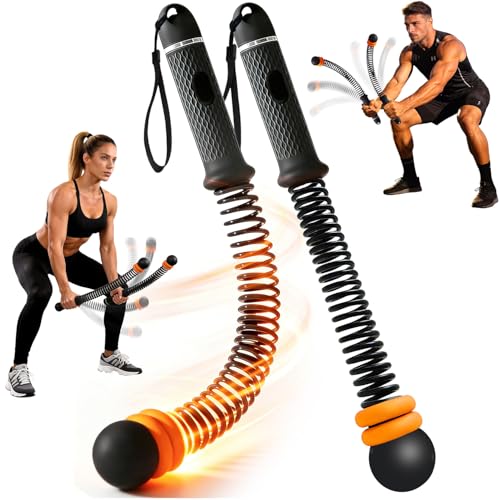 Upgraded Ropeless Battle Ropes, Weighted Cordless Workout Equipment for Home Gym, Portable Full Body HIIT Cardio & Arm Strength Training, Low-Impact Fitness Exercise Heavy Gear for Men & Women - color: 1-Black