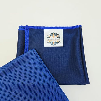 Premium Quality Microfiber Cooling Towel Set, Royal Blue, 2-Pack, 30" x 12" inches, Best for Workout, Sports, Yoga, Cycling, Gym, Walking and Other Outdoor Work.
