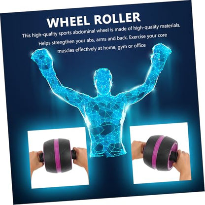 Ab Roller Wheel with Extra Mat Automatic Rebound Abs Fitness Equipment for Home Use Core Strengthening Workout for Men and Women Beginner Friendly Abdominal Trainer