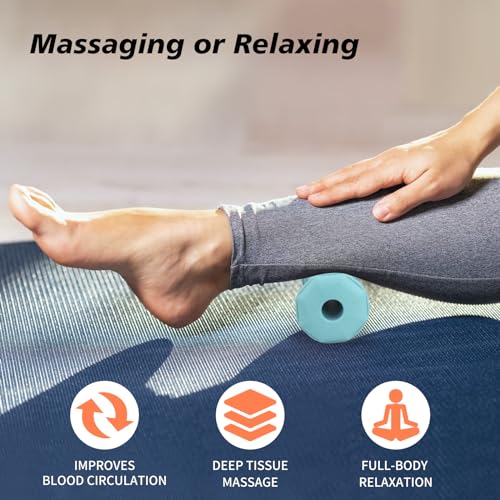 Green Foot Massager Roller for Plantar Fasciitis, Arch Heel Pain Relief - color: Green