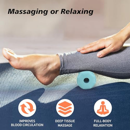 Green Foot Massager Roller for Plantar Fasciitis, Arch Heel Pain Relief - color: Green