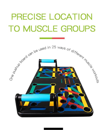 Pushup Board 25 in 1 | Perfect Push Up Board | Push Up Bar Handles | Multi-Functional Pushup Board Fitness Floor | Strength Training Equipment | Home Workout Equipment | Perfect Choice for Daily Gifts