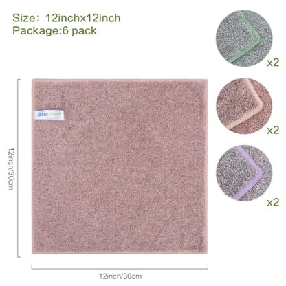Microfiber Face Cloths Highly Absorbent Washcloths Soft Feel Fingertip Towels Multi-Purpose Wash Cloths for Bathroom, Gym, Hotel, Spa and Kitchen, 12Inch x 12Inch