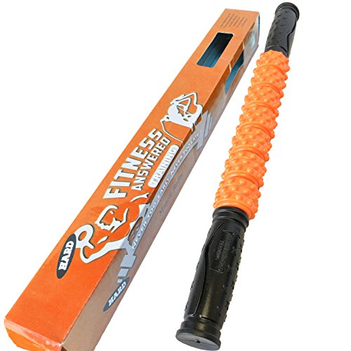 The Muscle Roller Stick, Massage Roller for Legs | Massage Stick Roller for Muscles - Great Gifts for Runners Men/Women, Athletes, Exercise - Shin Splints, Trigger Point - Orange Elite Hard,17" - color: Orange