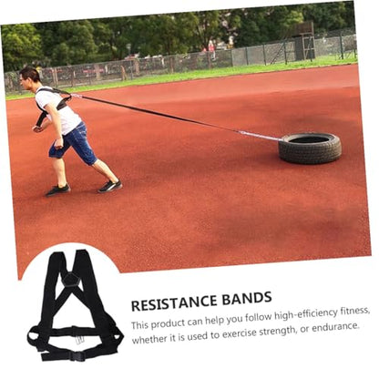 Load-bearing Multifunctional Resistance Sled Pull Harness for Strength Training Tire Strap Materials for Enhanced