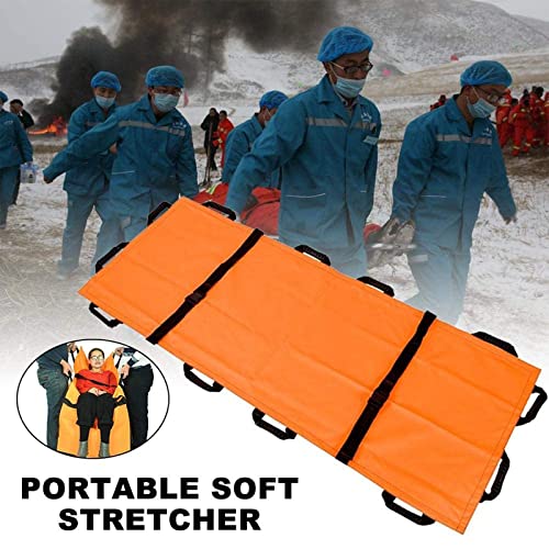 Portable Waterproof Soft Stretcher with 12 Handles - Emerncy Folding Stretcher for Hospitals, Sports Venues, and Ambulances - Ideal Transfer Board for Lifters - size: C