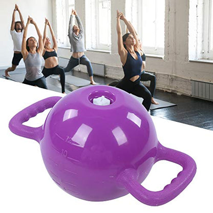 Water Filled Kettlebells, Adjustable Fitness Kettlebells for Home Workout, 1.2-12lb Water Adjustable Weight with Non - Slip Handle for Yoga Pilates Strength Training - color: Violet