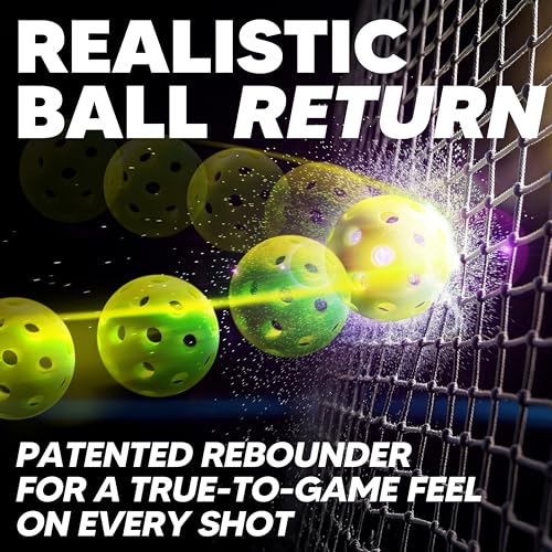 Pickleball Rebounder Training Aid: Adjustable Angles, Easy Setup & Storage - Improve Your Forehand, Backhand, Dink, and Volley Accuracy, & Develop Your Kitchen Game