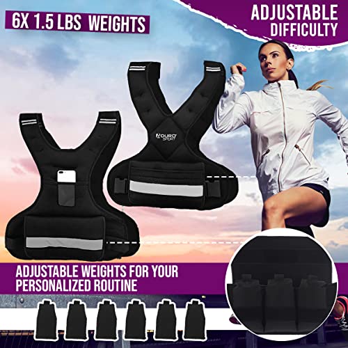 "Aduro Sport Adjustable Weighted Vest Workout Equipment, 4-10lbs/11-20lbs/20-32lbs/26-46lbs Body Weight Vest for Men, Women, Kids" - style: 11-20 Pounds (4.98KG-9.07KG)