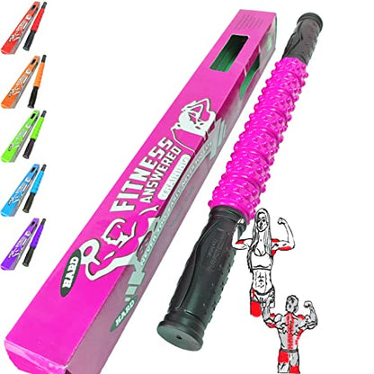 Leg Roller Massager | Massage Roller for Lymphatic Drainage - Pink Elite Hard,17"