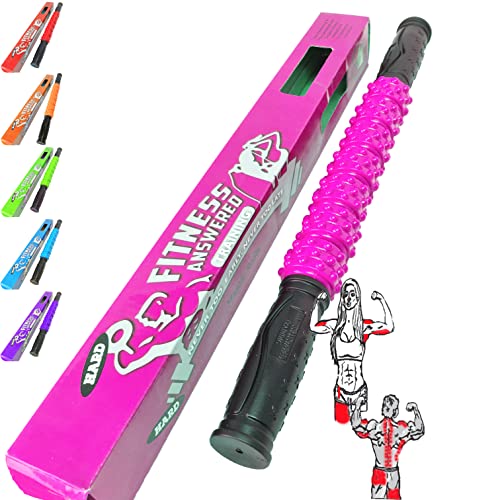 Leg Roller Massager | Massage Roller for Lymphatic Drainage - Pink Elite Hard,17" - color: Pink V.2