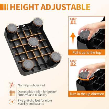 Ronlap Small Step Stools for Adults Car Step Stool for Elderly, Black-Gray - color: Black-gray