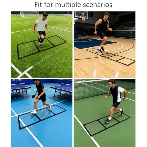 Agility Ladder , Speed Ladder for Football, Basketball , Soft Elastic Training Ladder for Footwork , Portable & Non-Slip Agility Football Training Equipment for Speed Practice and Movement Exercises