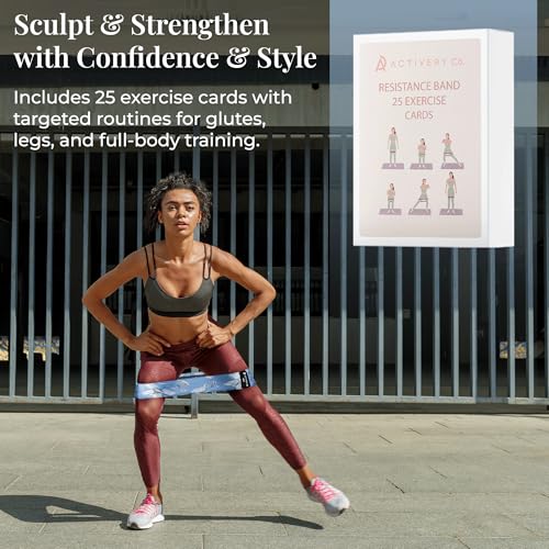 Fabric Resistance Bands for Women – Non-Slip Fitness Tool for Glutes, Legs & Full-Body Training – Ideal for Toning & Recovery – Includes Workout Guide & Travel Bag – 3 Pack