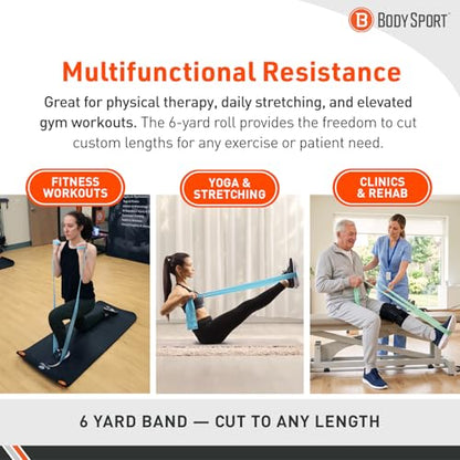 Body Sport Extra Light Resistance Exercise Band, Beige, BDS06BGE