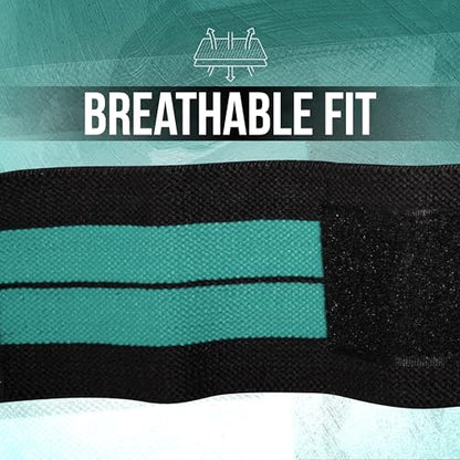 Wrist Wraps (1 Pair/2 Wraps) – Lifting Wrist Wraps with Thumb Loop for Weightlifting, Powerlifting & CrossFit – Durable Wrist Support Straps for Men & Women – Gym Essentials for Heavy Lifts