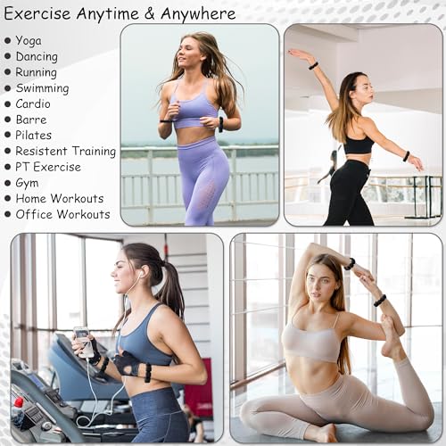 Wrist Ankle Weights Bracelets for Women - Set of 2 (0.33lb Each) Wearable Silicone Workout Weighted Bracelets, Waterproof Strength Training Bangles for Walking, Running, Yoga, Pilates, Aerobics