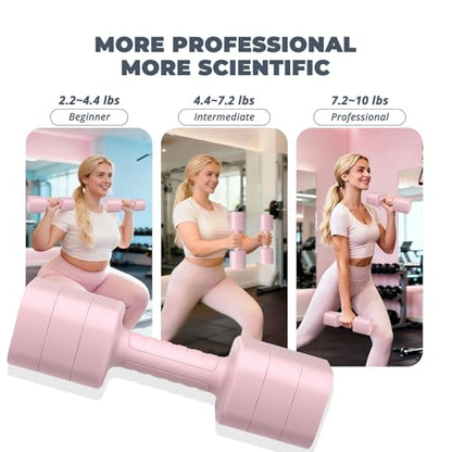 Ragebby Adjustable Dumbbell Set of 2, Weights for Men and Women at Home, Anti-slip Handle, 3 in 1 Free Weights Dumbbells Set, 2lb/3lb/5lb/10lb/15lb/20lb for Pilates, Yoga, Strength Training