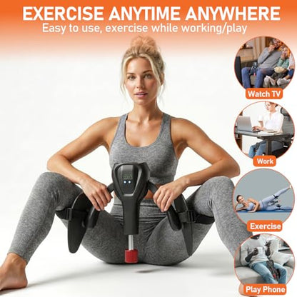 2026 Thigh Master LCD Display - Pelvic Floor Exercise Devices 10-100lb Adjustable Resistance Inner Thigh Exerciser with Leg Band & Poster - Thigh Trainer, Kegel Trainer, Pelvic Health for Women Men