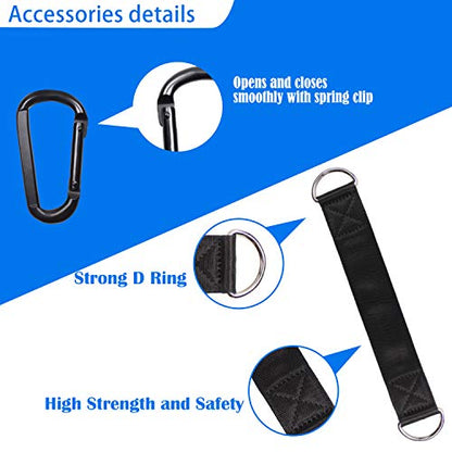 LFJ Cable Pulley with Swing Strap Carabiner Gym Pulley Wheel Set for LAT Pulley System DIY Pull Down Attachment,Ladder Lift,Home Gym Equipment