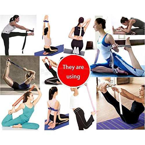 Yoga Strap – Sturdy Cotton Exercise Straps 6FT Straps - Adjustable D-Ring Buckle Gives Stretching Flexibility For Yoga Stretching & General Fitness Physical Therapy Pilates Gym Workouts - color: orange