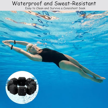 Wrist Ankle Weights Bracelets for Women - Set of 2 (0.33lb Each) Wearable Silicone Workout Weighted Bracelets, Waterproof Strength Training Bangles for Walking, Running, Yoga, Pilates, Aerobics