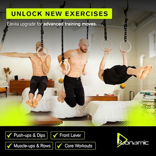 Eleviia: Portable Doorway Pull-Up Bar – Lightweight, Travel-Ready, 250 lb Capacity - color: BROWN