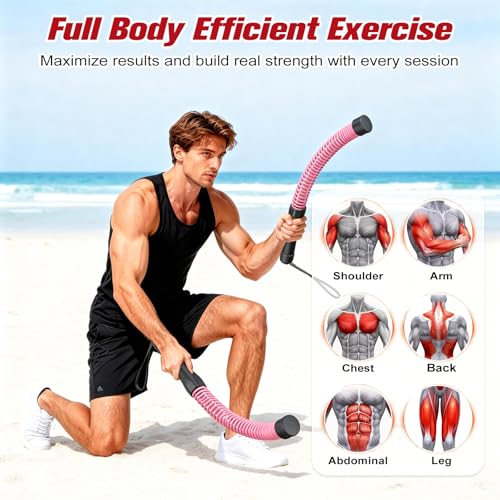 Relife Ropeless Battle Ropes, 2 in 1 Weighted Cordless Battle Ropes for Home Gym - Portable Home Gym Equipment for HIIT, Strength Building, Low-Impact Cardio for Men & Women