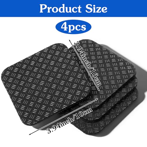 4 Pcs Treadmill Mat Pads Double-Sided Non-Slip Vibration Mat for Floor Protection, Exercise Equipment Mats for Treadmill Walking Pad Exercise Bike