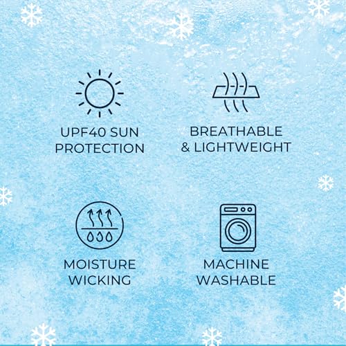 SHAKEitCOOL Extended Size Cooling Towel – Be Cool in Style - Heat Relief, Soft, Lightweight, Sun Protection, Easy Clean - Perfect for Biking, Hiking, Running, Yoga, Golf, Gardening - Swim Bubble M - color: Swim Bubble