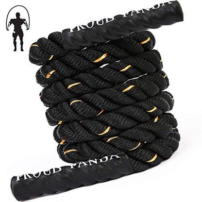 Heavy Jump Ropes for Fitness 2LB/3LB/5LB,Weighted Adult Skipping Rope Exercise Battle Ropes for Men & Women,Total Body Workouts, Power Training in Gym to Improve Strength and Building Muscle - color: 5LB Professional Edition fitness(9.2 ft)