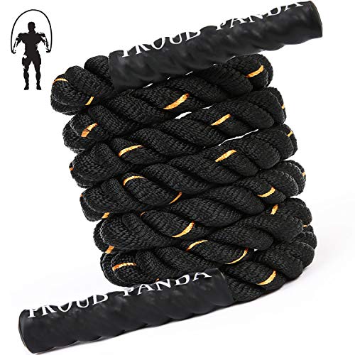Heavy Jump Ropes for Fitness 2LB/3LB/5LB,Weighted Adult Skipping Rope Exercise Battle Ropes for Men & Women,Total Body Workouts, Power Training in Gym to Improve Strength and Building Muscle - color: 5LB Professional Edition fitness(9.2 ft)