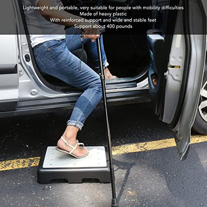 Extra Large Half Step for Seniors, 50x40cm Anti-Slip Stackable Platform