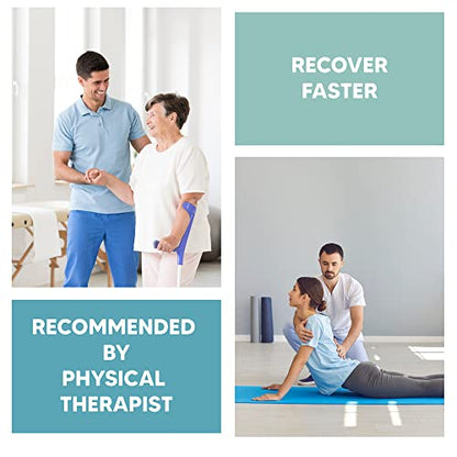 Stretching Strap for Yoga, Flexibility, Rehabilitation - 2 Free Exercise Ebooks - Get Flexible with 12-Loop Stretch Band for Rehab, Recommended by Physical Therapists and Trainers
