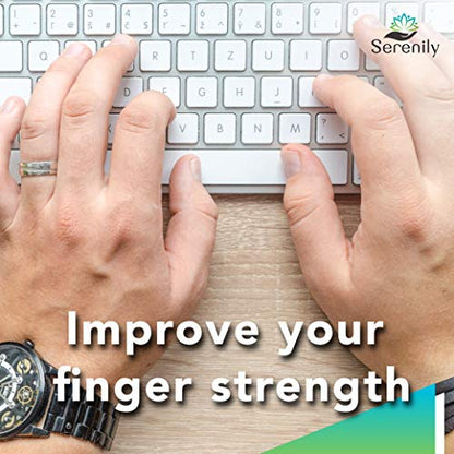 Hand Grip Strengthener Forearm Strengthener for Hand Workout Grip Strength Trainer Hand Gripper Strengthener Finger Stretcher Hand Strengthening Devices - 6 Pack Hand Exercisers for Strength