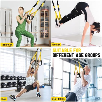 Home Resistance Training Kit, Bodyweight Resistance Bands with Handles, Door Anchor, Resistance Trainer Fitness Straps for Full-Body Workout, Heavy Duty Exercise Bands for Home Gym Workout Equipment