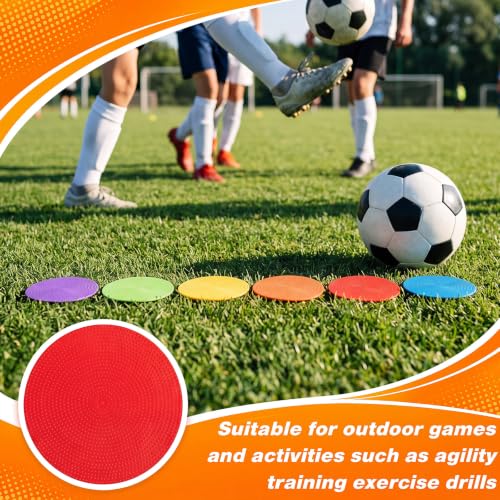 Tinideya Floor Spot Markers Flat Non Slip Gym - size: 5 Inch