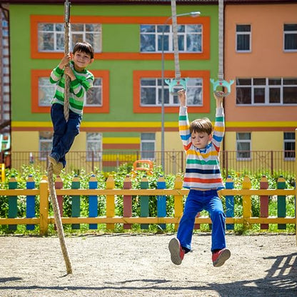 Gymnastics Rings, Professional Children Trapeze Bar Pull Up Rings, Playground and Home Exercise Gym Equipment, Children's Adjustable Strap Strength Training Rings