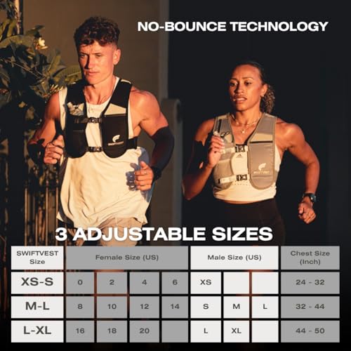 Running Phone Holder Vest with 500ml/17oz Water Bottle | Reflective Hydration Vest | Adjustable | Light | 6 Pockets for Running Accessories | Unisex